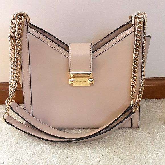 MICHAEL Michael Kors Handbags - ✅MICHAEL KORS Taupe Whitney Chain Shoulder Bag